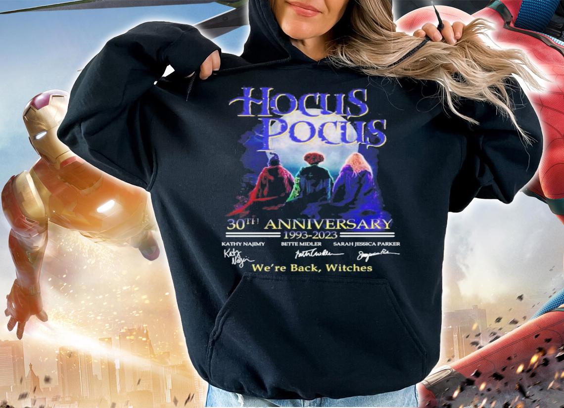 Hocus Pocus 30th Anniversary 1993-2023 Signatures We're Back Witches Shirt t-shirt