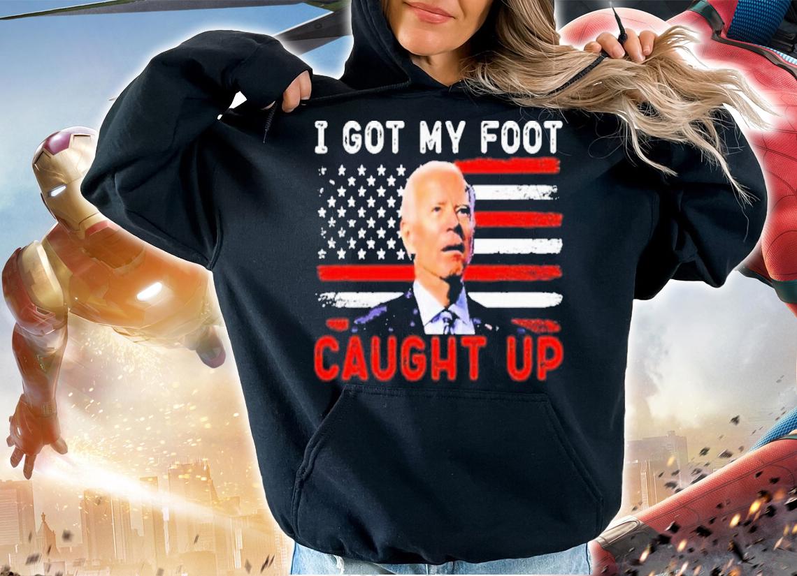 Joe Biden Falls Of His Bike I Got My Foot Caught Up Shirt t-shirt