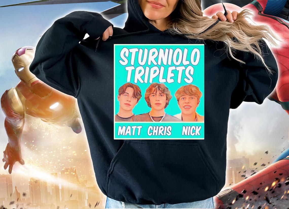 Matt Chris Nick Sturniolo Triplets State Shirt t-shirt