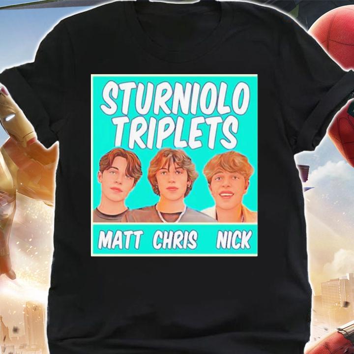 Matt Chris Nick Sturniolo Triplets State Shirt t-shirt