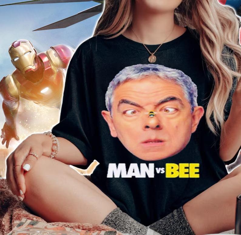 Movie Rowan Atkinson Man Vs Bee Movie Shirt t-shirt