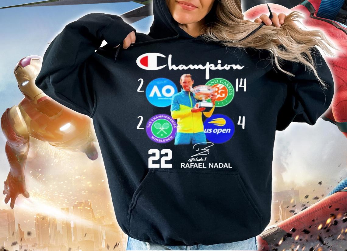 Rafael Nadal Champion 22 Grand Slam Signature 2022 Shirt t-shirt hoodie