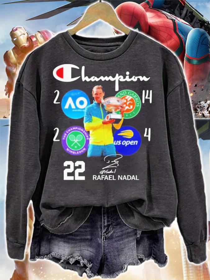 Rafael Nadal Champion 22 Grand Slam Signature 2022 Shirt t-shirt sweatshirt