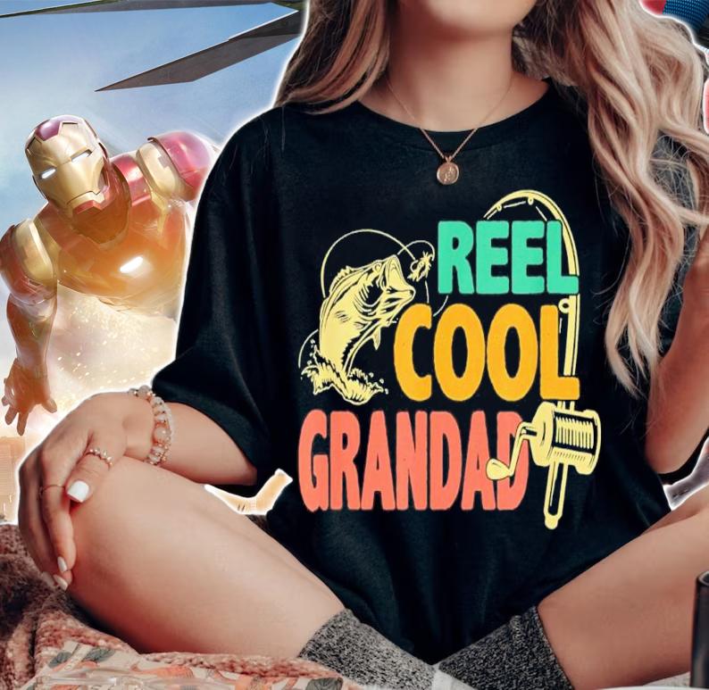 Reel Cool Grandad Fishing Father's Day Shirt t-shirt