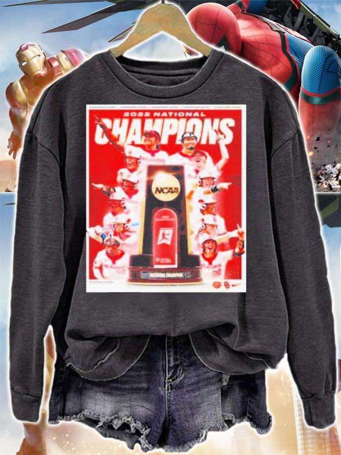 NCAA Softball Back 2 Back Oklahoma Sooners Are 2022 National Champions Shirt t-shirt sweatshirt