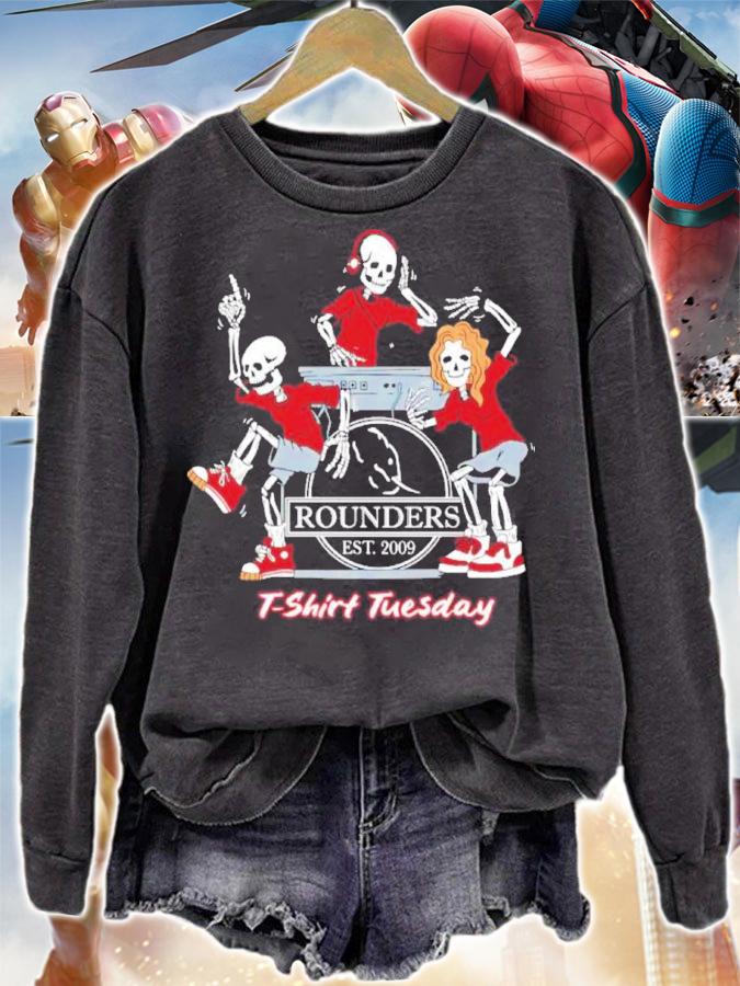 Skeleton Rounders T-shirt Tuesday Shirt t-shirt