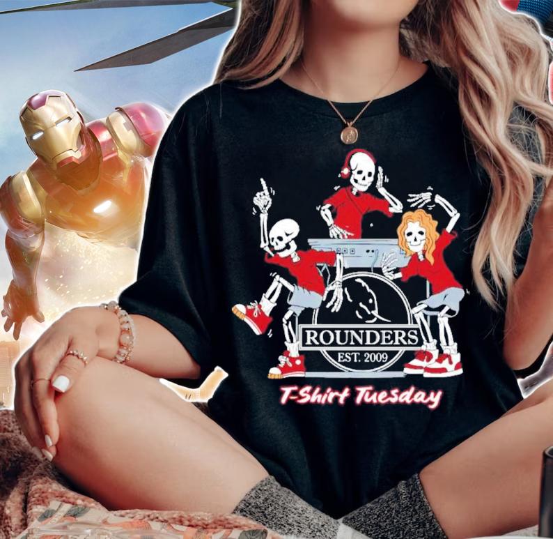 Skeleton Rounders T-shirt Tuesday Shirt t-shirt
