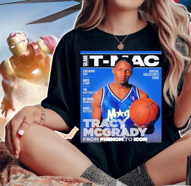 SLAM T-MAC Tracy Mcgrady Shirt t-shirt woman shirt