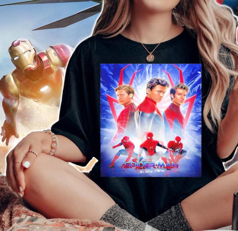 Spider-Man No Way Home Poster Movie Unframed Shirt t-shirt