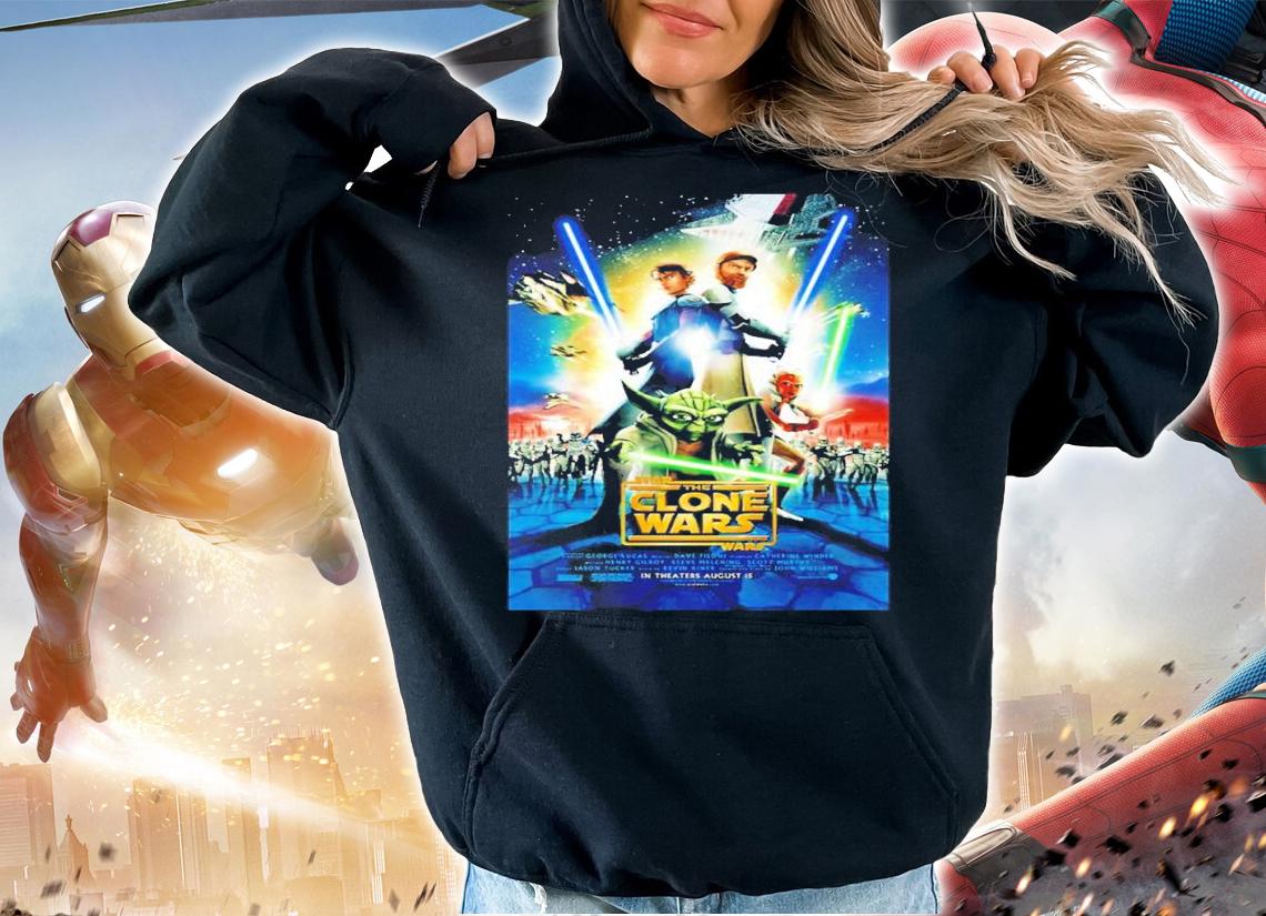 Star Wars The Clone Wars poster shirt t-shirt