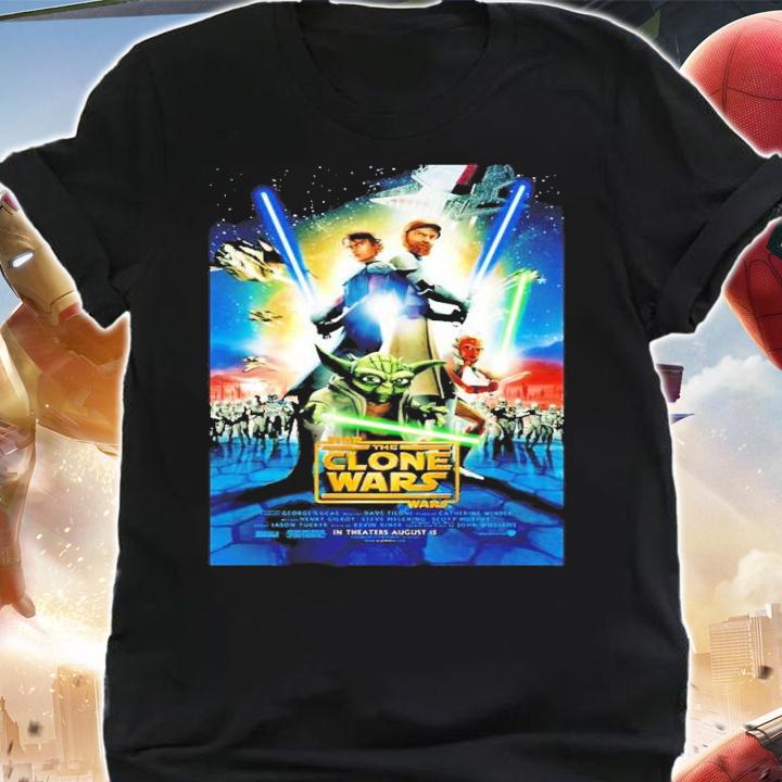 Star Wars The Clone Wars poster shirt t-shirt