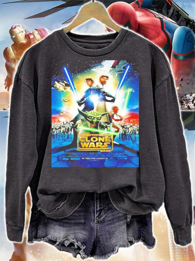 Star Wars The Clone Wars poster shirt t-shirt