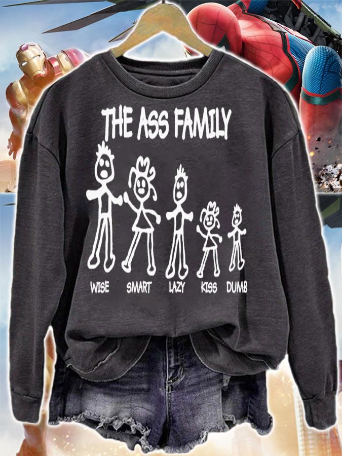 The Ass Family Wise Smart Lazy Kiss Dumb Shirt t-shirt