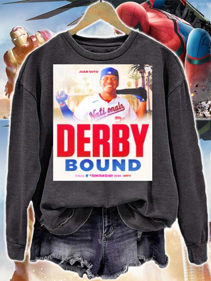 The Juan Soto Washington Nationals To Complete In 2022 Home Run Derby Bound Shirt t-shirt sweatshirt