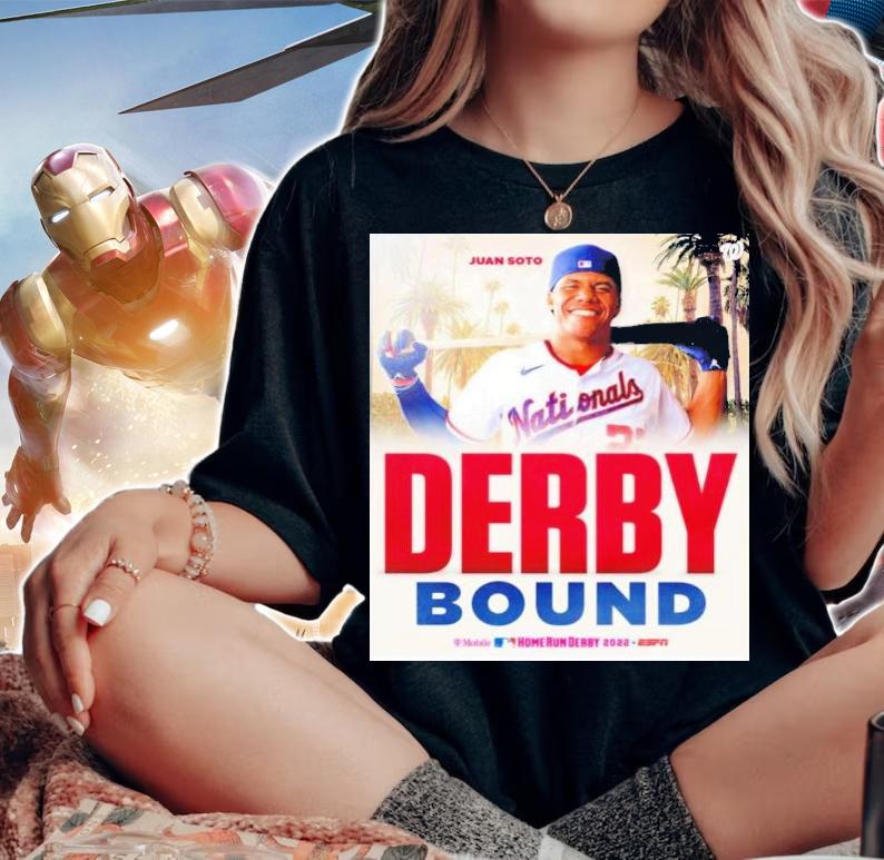 The Juan Soto Washington Nationals To Complete In 2022 Home Run Derby Bound Shirt t-shirt woman shirt