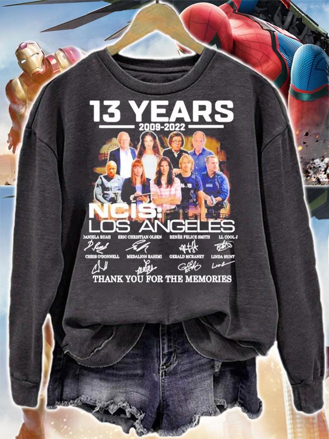 13 Years 2009-2022 NCIS Los Angeles Signatures Thank You For The Memories Shirt t-shirt