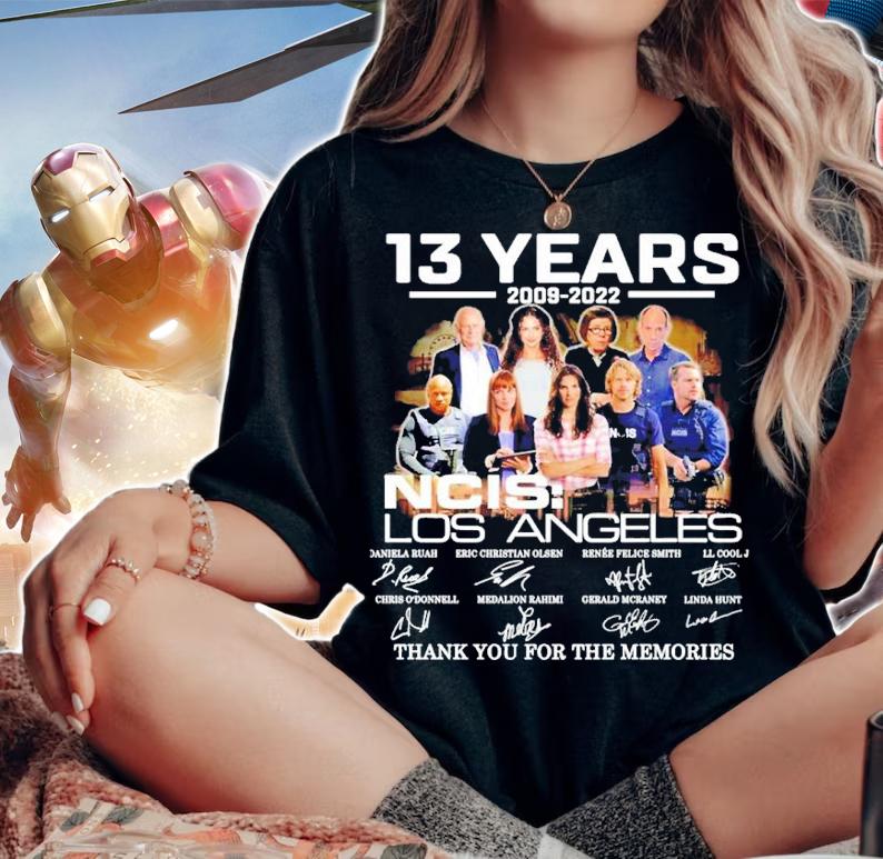 13 Years 2009-2022 NCIS Los Angeles Signatures Thank You For The Memories Shirt t-shirt