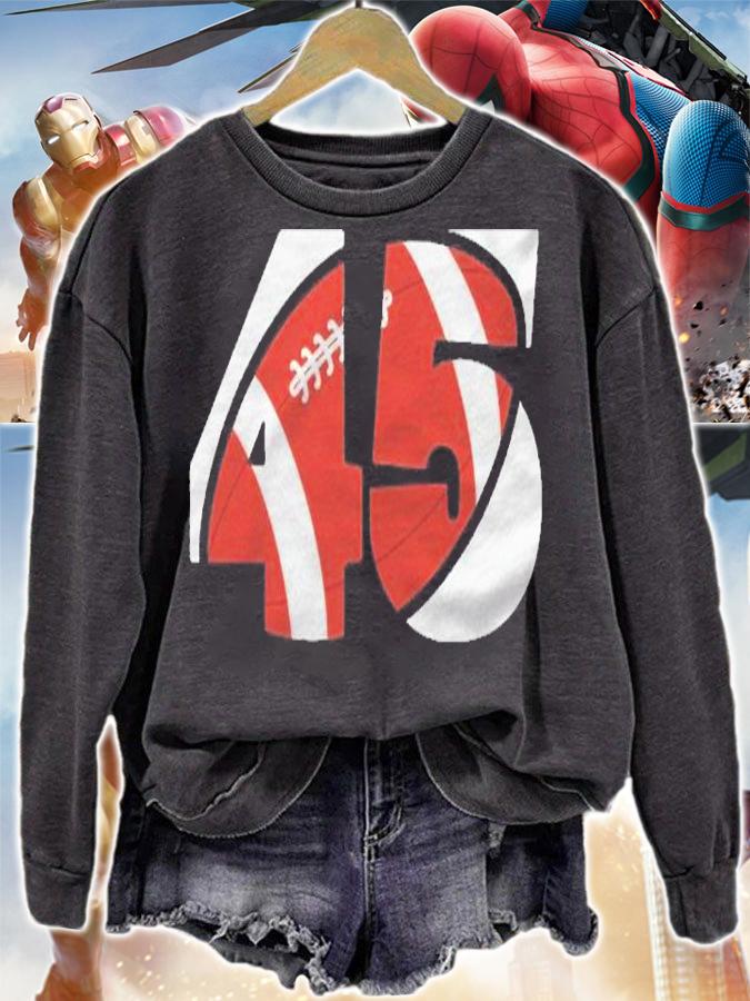 45Th Birthday Gift Football Number Shirt t-shirt