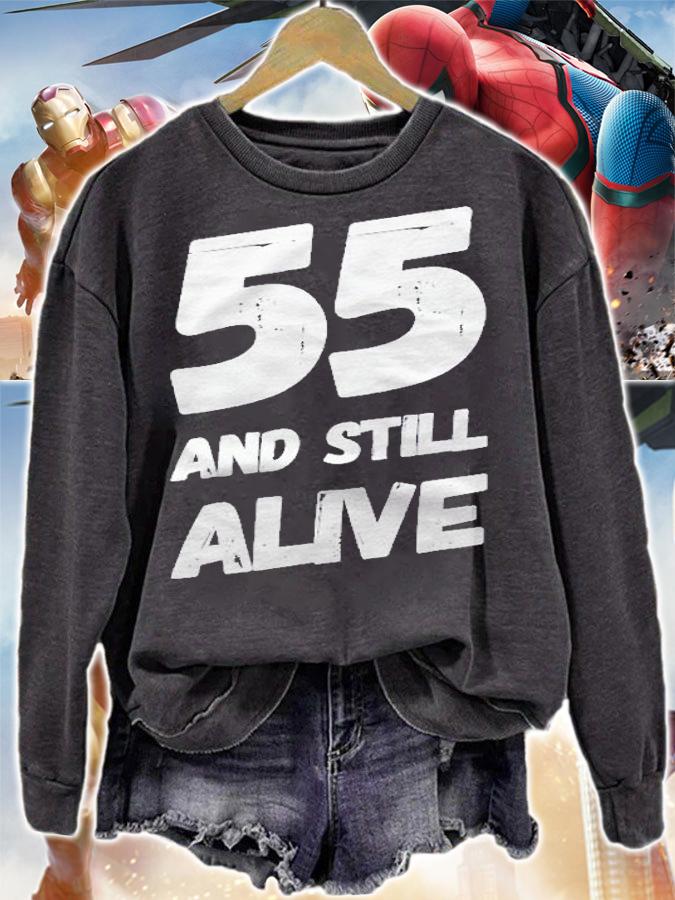 55 And Still Alive 55Th Funny Birthday Party 55 Years Old Shirt t-shirt