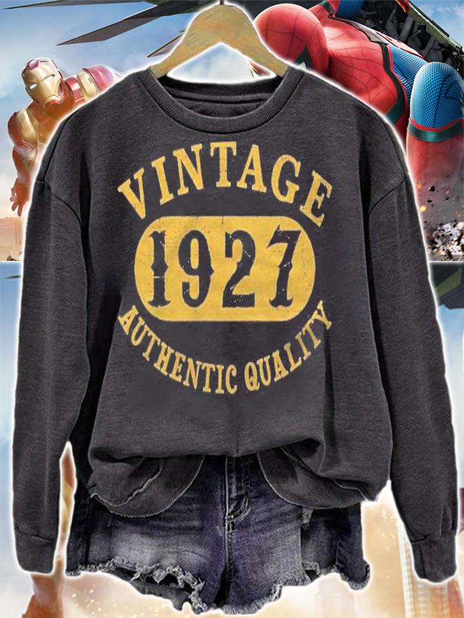 94 Years Old 94Th Birthday, Anniversary Gift 1927 Authentic T-shirt t-shirt sweatshirt