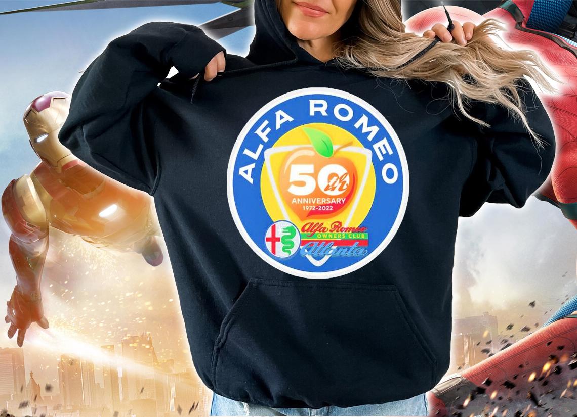 Alfa Romeo 50th anniversary 1972-2022 shirt t-shirt hoodie