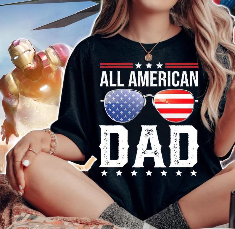 All American Dad Sunglasses T-Shirt t-shirt woman shirt