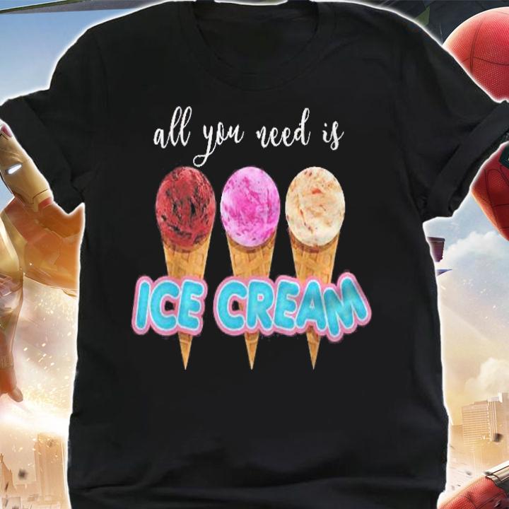 All You Need Is Ice Cream Funny Dessert Lover Gift Shirt t-shirt shirt