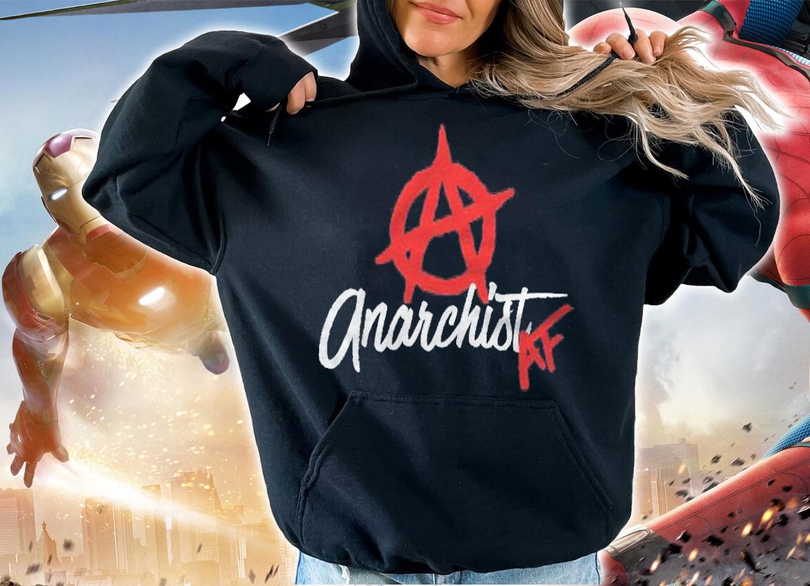 Anarchist Af Anarchy Symbol Emo Goth Punk Rock Humor Gift Pullover Shirt t-shirt