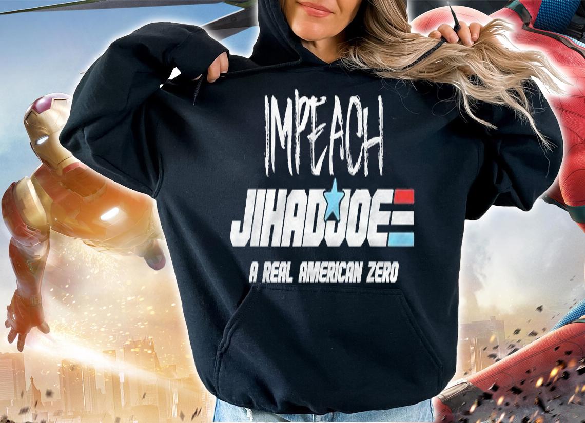 Anti President impeach Biden A Real American Zero Anti Biden Joke Biden T-Shirt t-shirt
