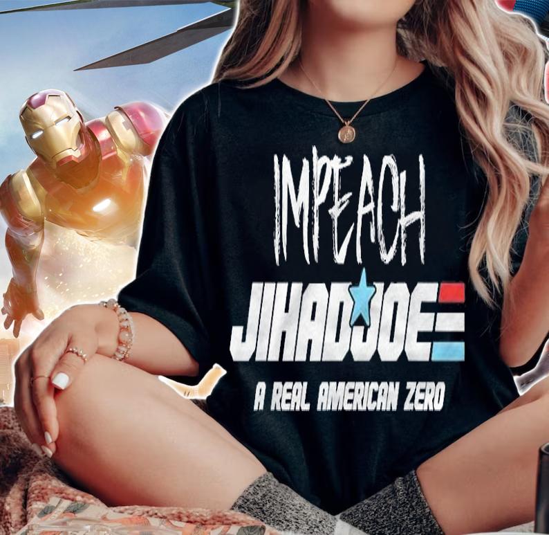 Anti President impeach Biden A Real American Zero Anti Biden Joke Biden T-Shirt t-shirt