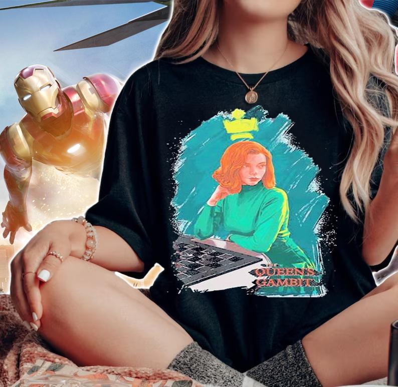 Art Queens Gambit Anya Taylor-Joy Actress T-Shirt t-shirt