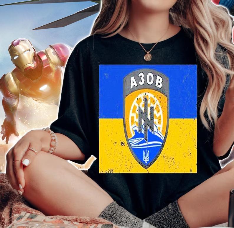 Azov Battalion I Stand With Ukraine T-Shirt t-shirt woman shirt