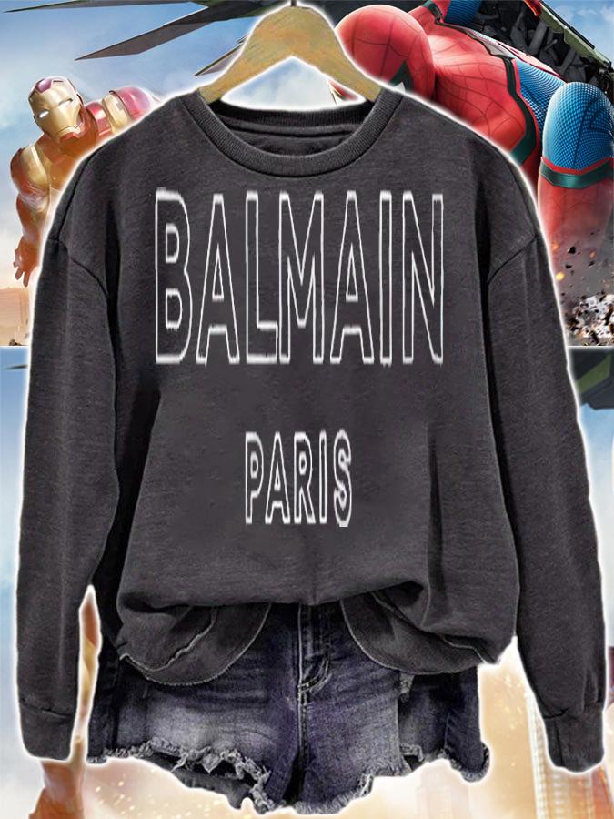 Balmain Paris logo T-shirt t-shirt sweatshirt