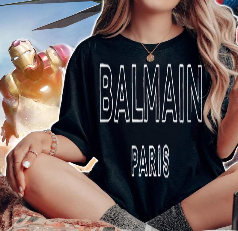 Balmain Paris logo T-shirt t-shirt woman shirt