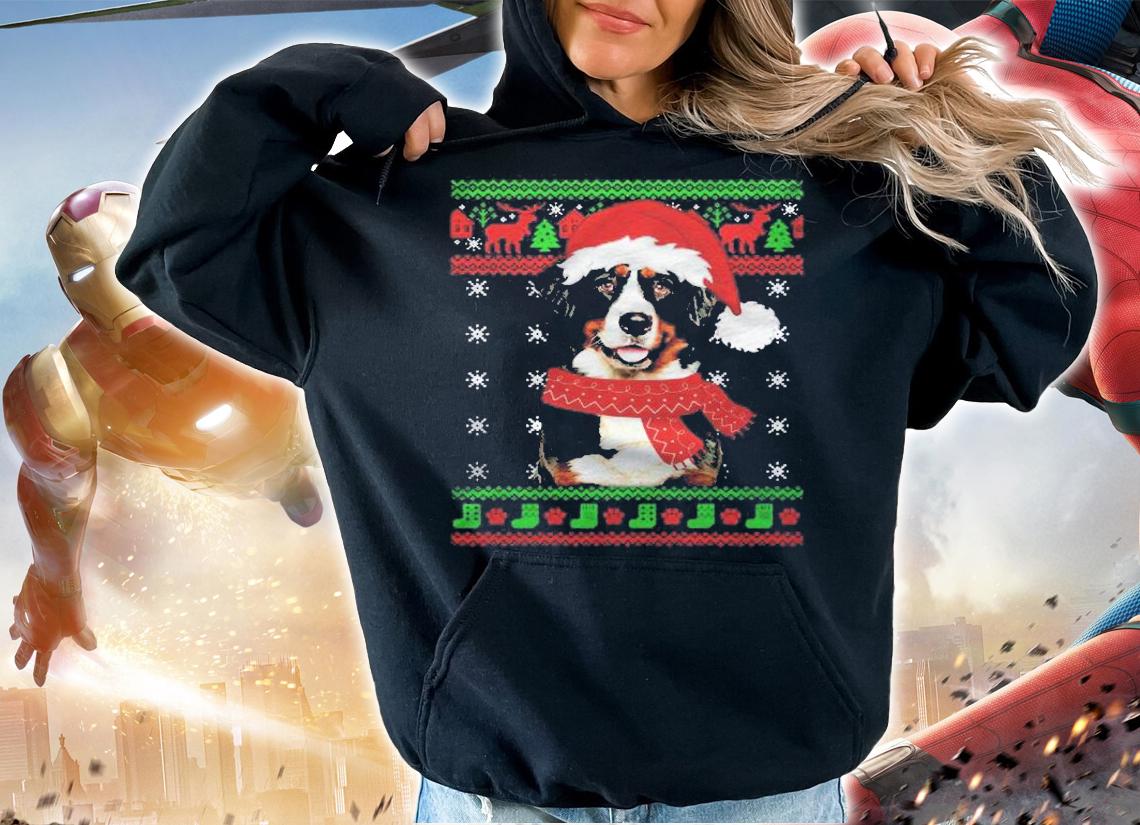 Bernese Mountain Dog Ugly Sweater Christmas Puppy Dog Lover Shirt t-shirt