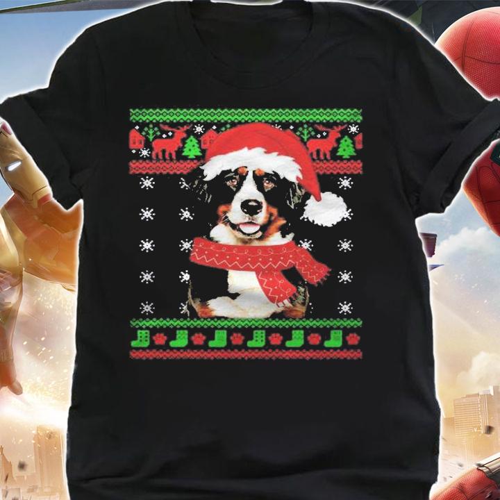 Bernese Mountain Dog Ugly Sweater Christmas Puppy Dog Lover Shirt t-shirt