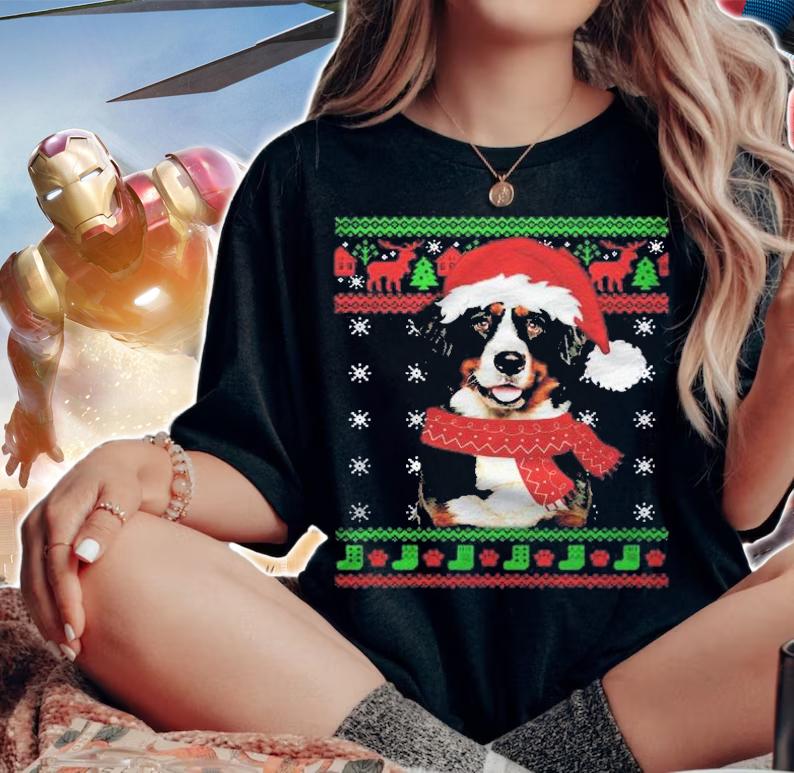 Bernese Mountain Dog Ugly Sweater Christmas Puppy Dog Lover Shirt t-shirt