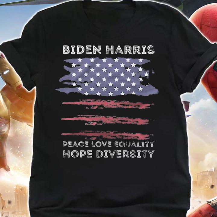 Biden Harris Peace Love Equality Hope Diversity T-Shirt t-shirt shirt