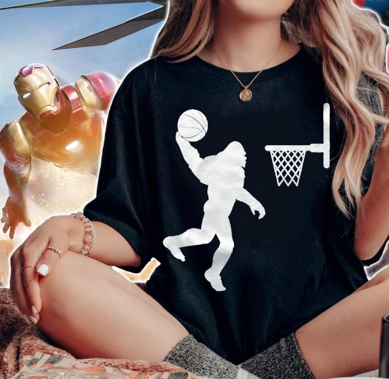 Bigfoot Basketball Sport Lover Gift Shirt t-shirt