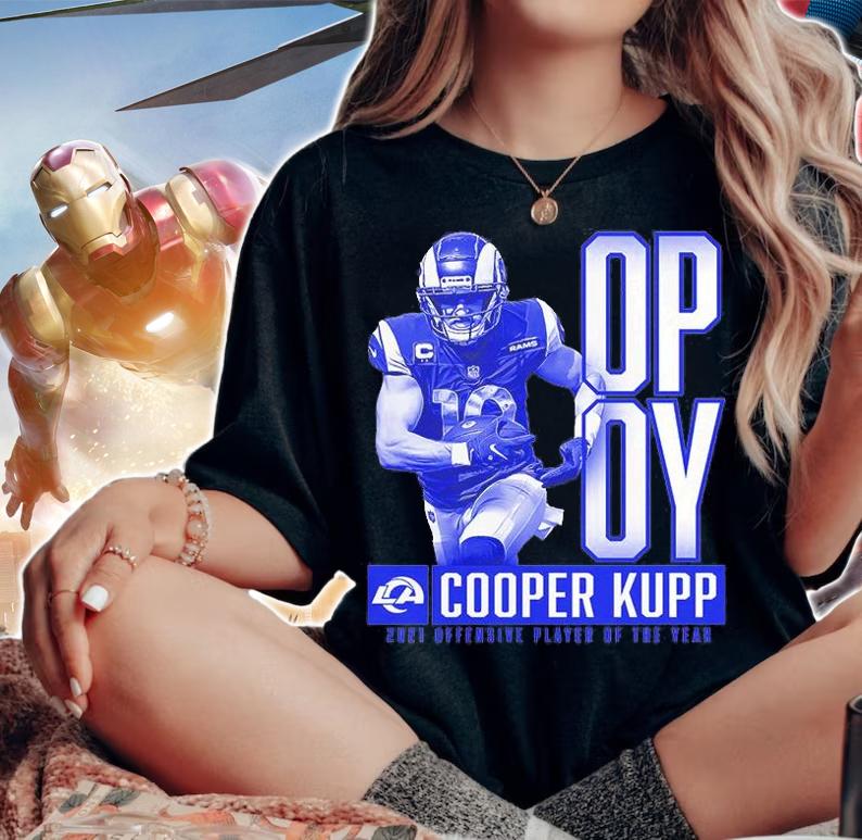 Cooper Kupp Los Angeles Rams 2021 NFL Offensive Player Of The Year T-Shirt t-shirt woman shirt