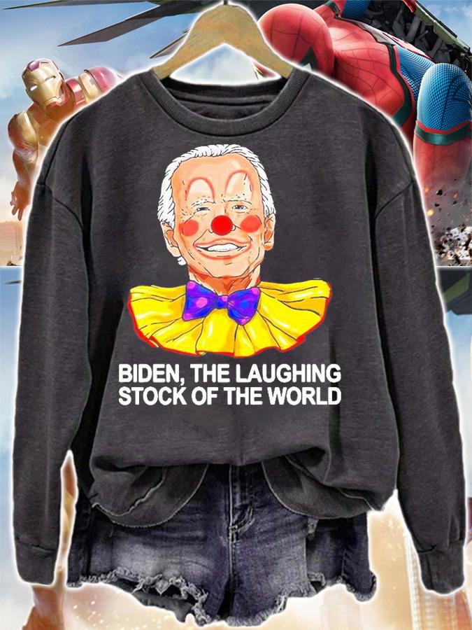Joe Biden Clown The Laughing Stock Of The World 2022 T-Shirt t-shirt