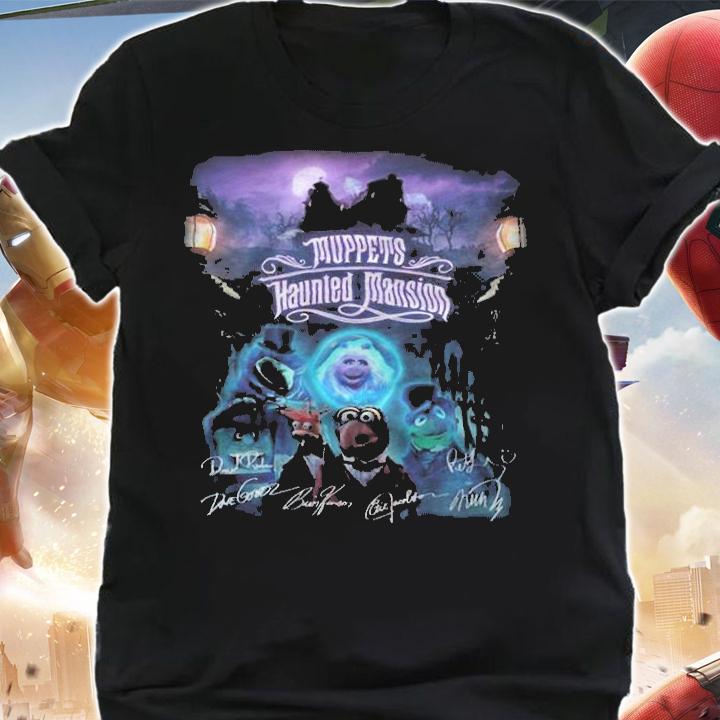 Muppets Haunted Mansion signatures shirt t-shirt