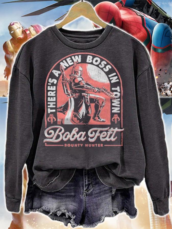The Book of Boba Fett there's a new boss in town Boba Fett Bounty Hunter 2022 T-shirt t-shirt sweatshirt