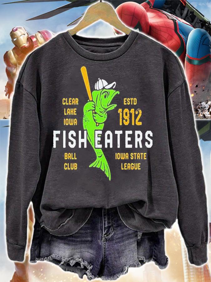 Clear Lake Fish Eaters Iowa Vintage Minor League Baseball T-Shirt t-shirt sweatshirt