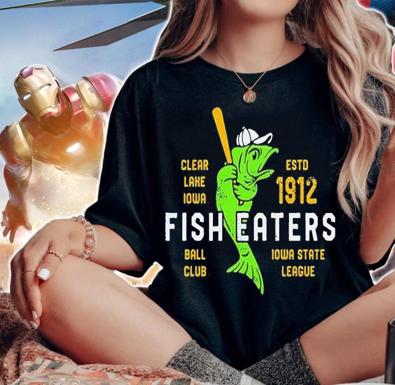 Clear Lake Fish Eaters Iowa Vintage Minor League Baseball T-Shirt t-shirt woman shirt