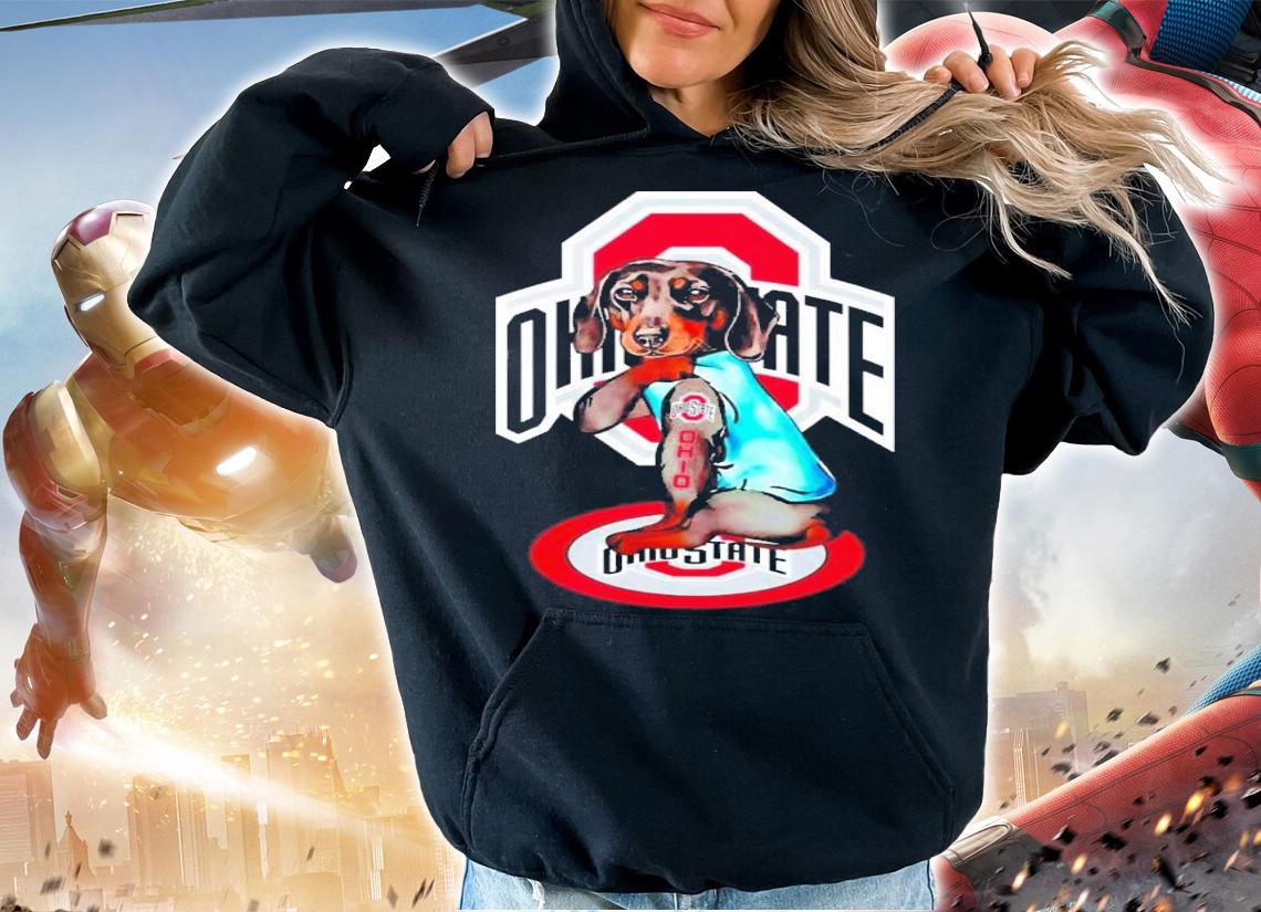 Dachshund Tattoo Ohio State Shirt t-shirt hoodie