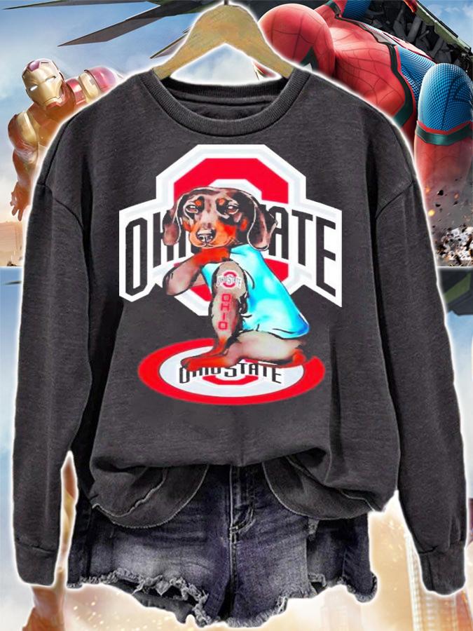 Dachshund Tattoo Ohio State Shirt t-shirt sweatshirt