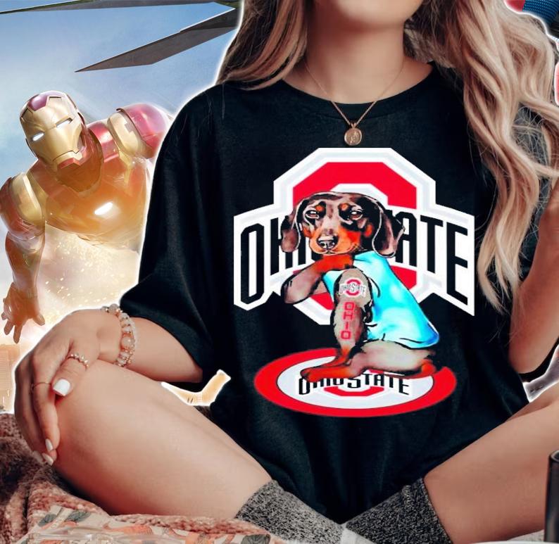 Dachshund Tattoo Ohio State Shirt t-shirt woman shirt
