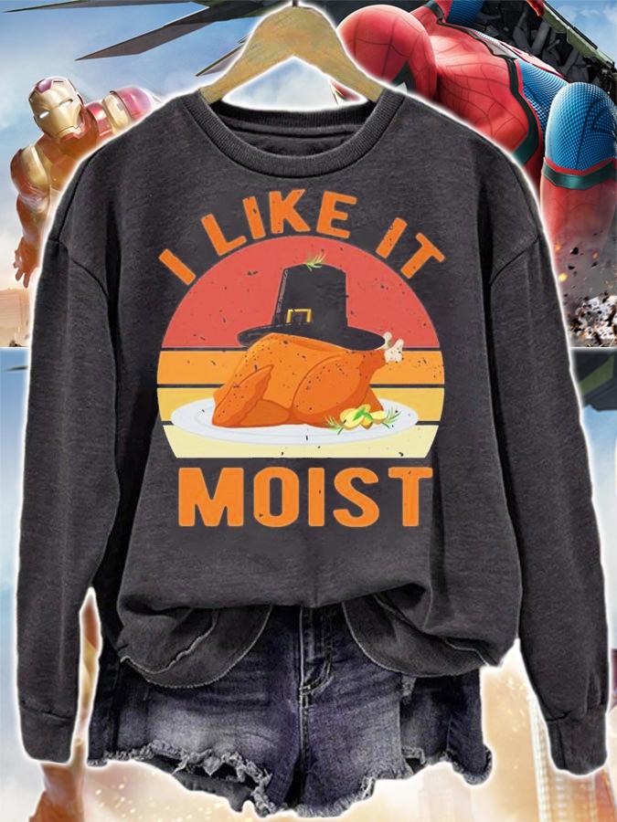 I Like It Moist Thanksgiving Dinner Costume Turkey T-Shirt t-shirt