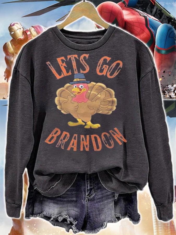 Lets Go Brandon Thanksgiving Turkey Foxtrot Juliet Bravo T-Shirt t-shirt